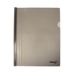 Folder Carta Plastico Con Costilla Humo Paquete C/5Pzas 23031