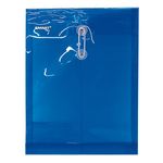 SOBRE BOLSA CARTA CON RONDANA VERTICAL PLASTICO AZUL