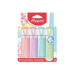 MARCADOR  FLUORESCENTE COLORES SURTIDOS CON 4PZAS PASTEL