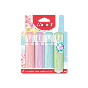 Marcador  Fluorescente Colores Surtidos Con 4Pzas Pastel 742550