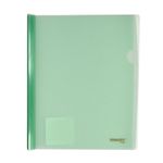 FOLDER CARTA PLASTICO CON COSTILLA VERDE