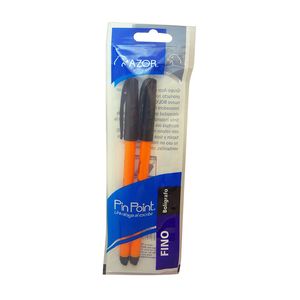Boligrafo Fino Negro Blt C/2 Pin Point 301.6822Ne