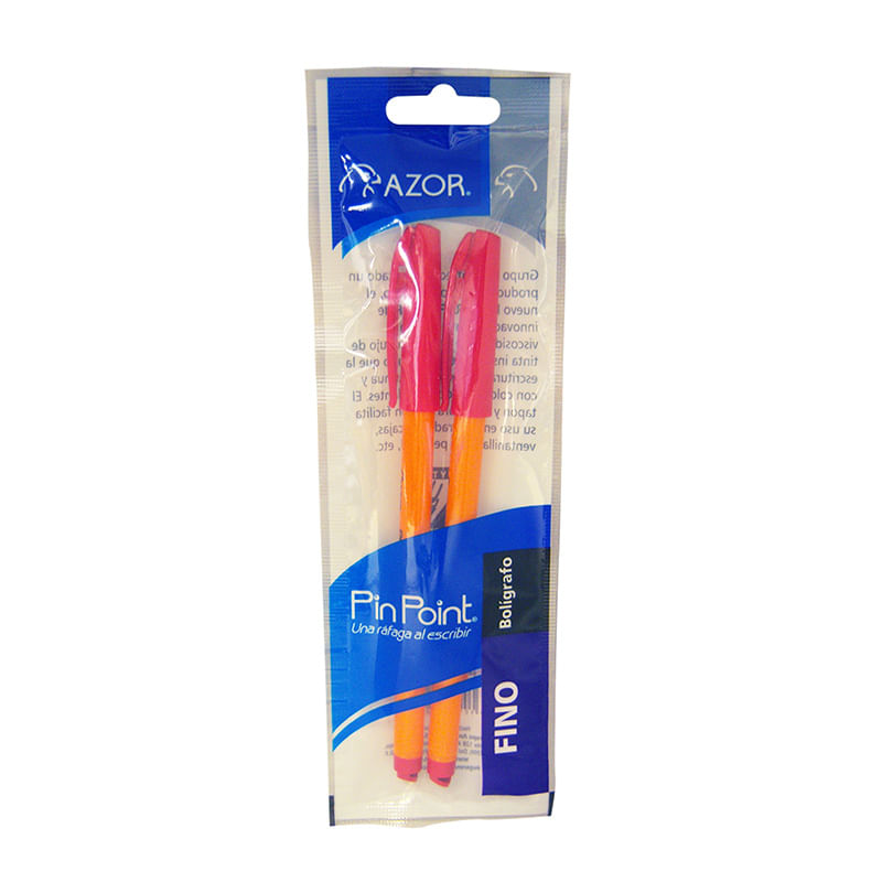 BOLIGRAFO PF ROJO PIN POINT BLT C/2 BARRIL AMARILLO