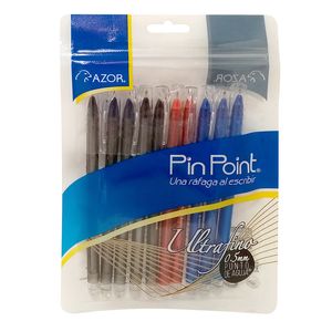 Boligrafo Ultrafino 0.5Mm Pin Point Bolsa C/10 301.6840Nra