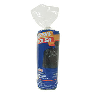 BOLSA PARA BASURA JUMBO NEGRO 70X90CM C/20PZAS