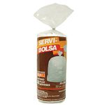 BOLSA PARA BASURA MEDIANA BLANCA 55X60 CM CON 40 PZAS