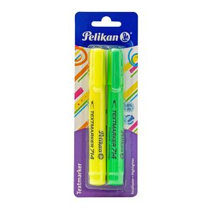 Marcatextos Amarillo/Verde 714 Blt Pelikan Con 2 Pzas 30165103