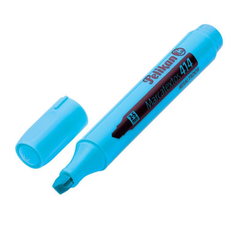 MARCADOR FLUORESCENTE AZUL 414 PELIKAN