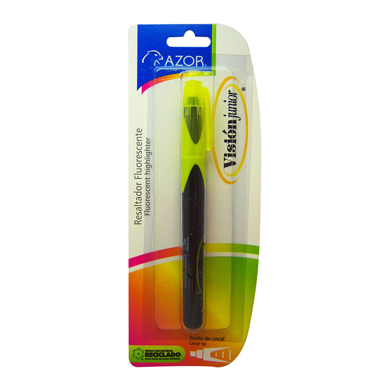 MARCADOR FLUORESCENTE DELG AMARILLO VISION JR BLT