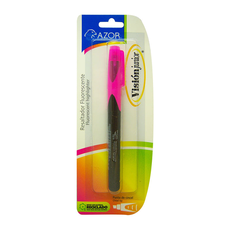 MARCADOR FLUORESCENTE DELG ROSA VISION JR BLT