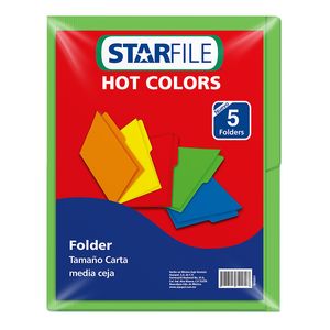 Folder Intenso Carta Verde C/5Pzas Ph0177