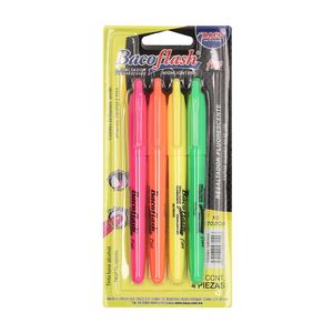 Marcatextos Surtidos Bacoflash Con 4 Piezas Ptmrb0011