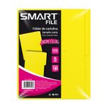 FOLDER NEON CARTA AMARILLO C/5PZAS