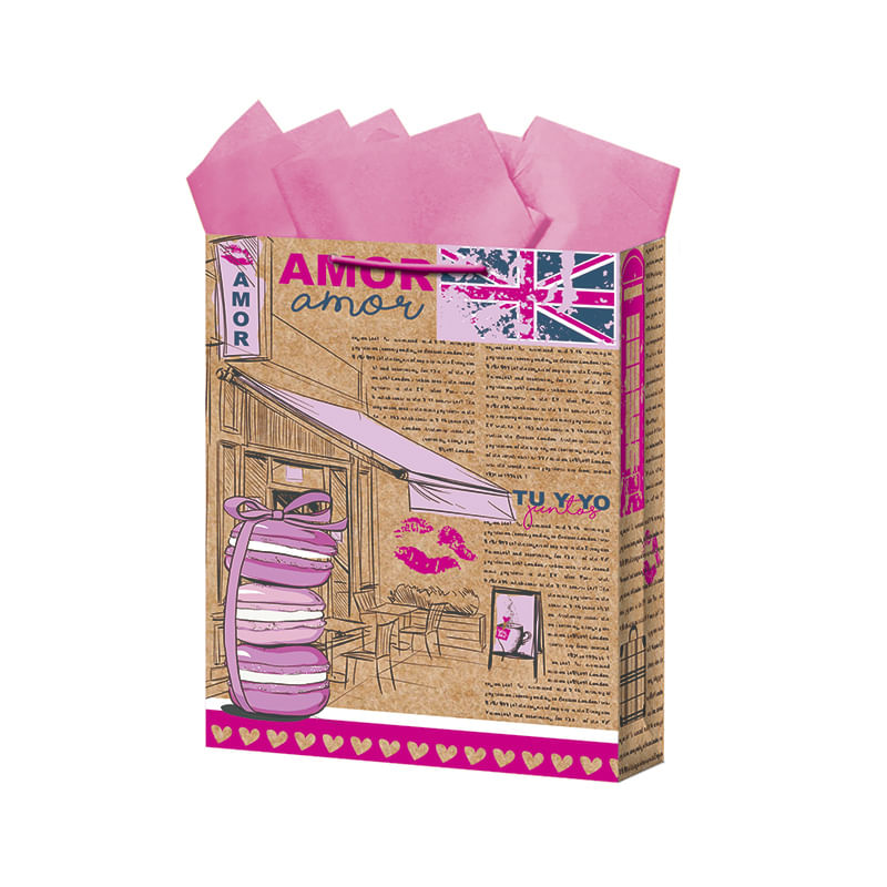 BOLSA REGALO MEDIANA KRAFT