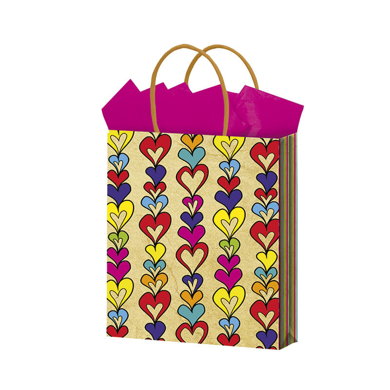 BOLSA REGALO MEDIANA KRAFT FELIZ DIA