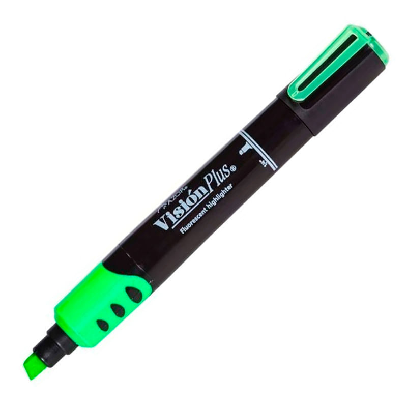 MARCADOR FLUORESCENTE VERDE VISION PLUS
