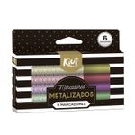 MARCADOR METALIZADOS RED C/6 KIUT