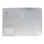 SOBRE BOLSA OFICIO CON RONDANA HORIZONTAL PLASTICO CRISTAL