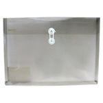 SOBRE BOLSA OFICIO CON RONDANA HORIZONTAL PLASTICO HUMO TRANSPARENTE