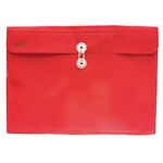 SOBRE BOLSA OFICIO CON RONDANA HORIZONTAL PLASTICO ROJO SOL