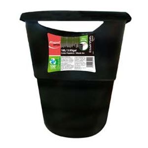 Bote Para Basura 18L Negro Redondo Essentials Green 762210