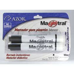 MARCADOR PARA PIZARRON NEGRO CON 2 MAGISTRAL