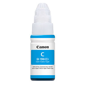Botella De Tinta Canon Gi 190C Cyan 0668C001Ab