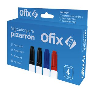 Marcador Para Pizarron Ofix Surtidos Con 4 301.Es8054