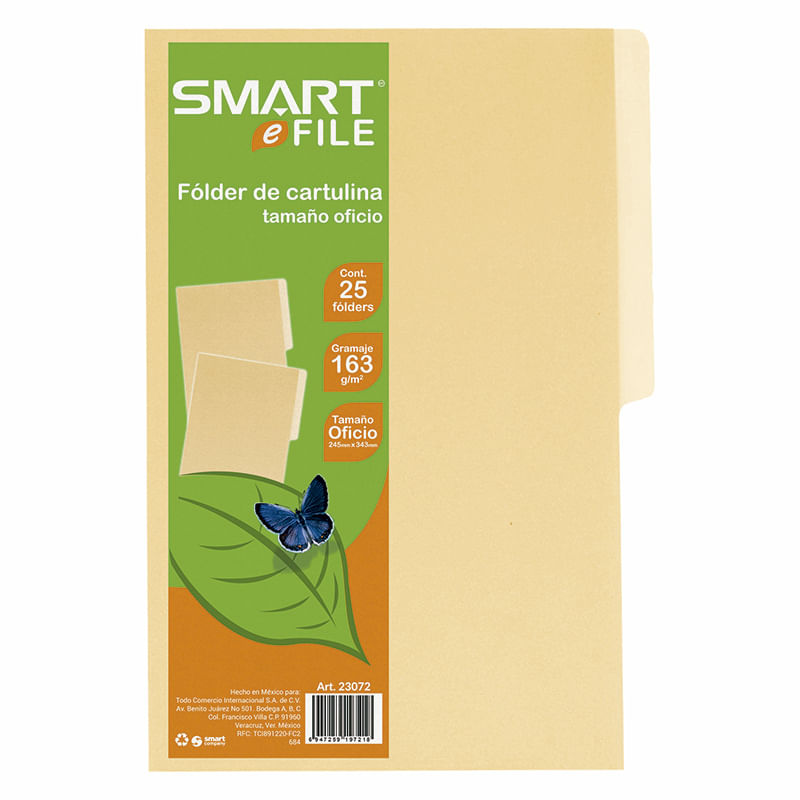 FOLDER OFICIO CREMA CON 25PZAS