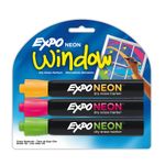 MARCADOR PARA VIDRIO NEON CON 3 EXPO