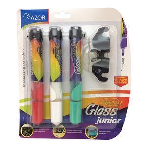 Marcador Para Vidrio R-V-B Con 3 Aquarelo Glass Jr 301.22326Rbv