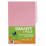 FOLDER OFICIO ROSA CON 5PZAS
