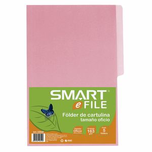 Folder Oficio Rosa Con 5Pzas 23068