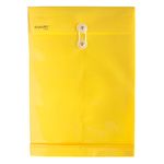 SOBRE BOLSA OFICIO CON RONDANA VERTICAL PLASTICO AMARILLO