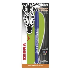 Marcador Permanente Doble Punta Azul Mckie Blt 4011