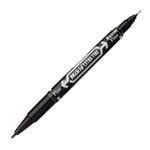 MARCADOR PERMANENTE DOBLE PUNTA NEGRO MCKIE