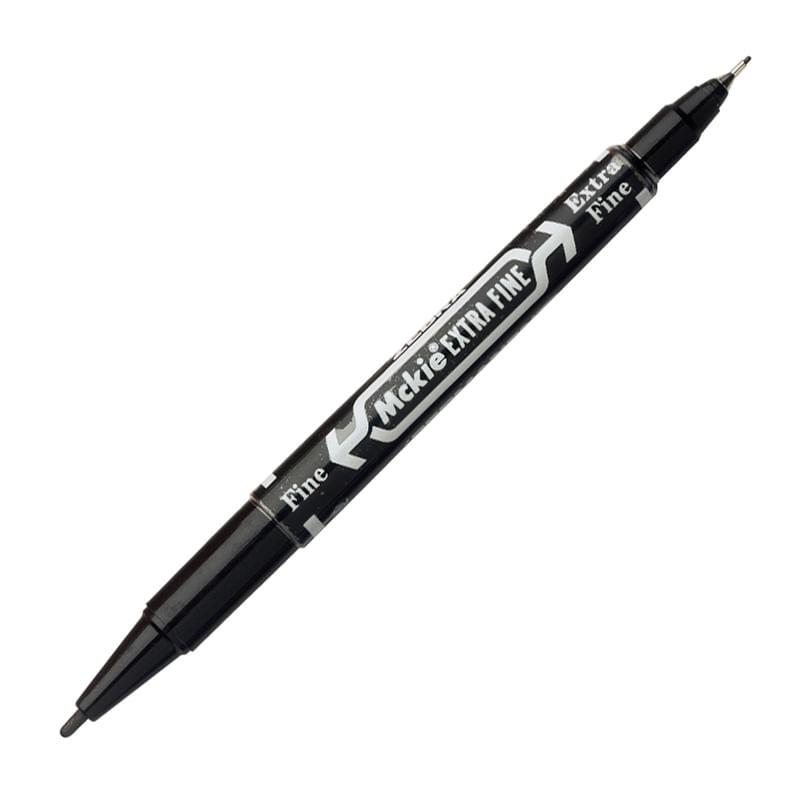 MARCADOR PERMANENTE DOBLE PUNTA NEGRO MCKIE