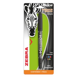 Marcador Permanente Doble Punta Negro Mckie Blt 4010