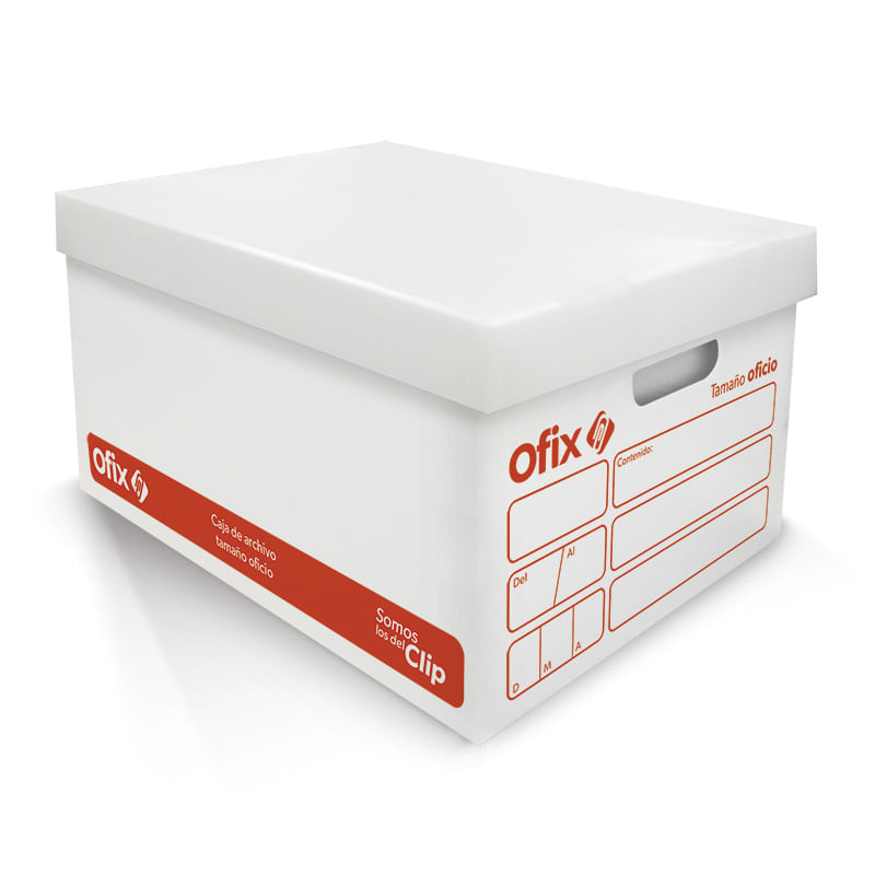 Caja para Archivo Oficio Office Depot Plástico Blanco