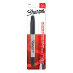 MARCADOR PERMANENTE DOBLE PUNTA NEGRO SHARPIE BLT