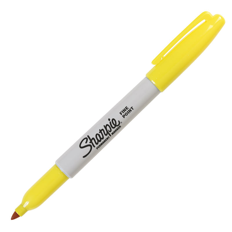 MARCADOR PERMANENTE FINO AMARILLO SINGLE