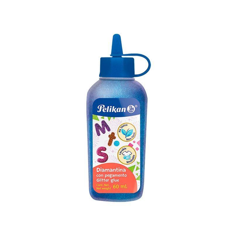 PEGAMENTO DIAMANTINA 60ML AZUL ELECTRICO