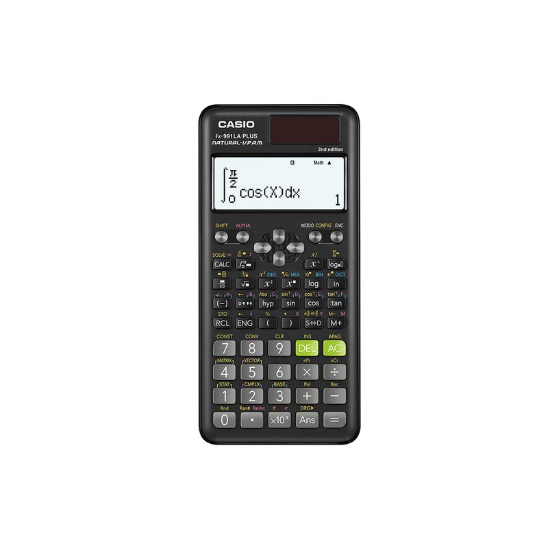 CALCULADORA CIENTIFICA CASIO FX-991LAPLUS2 10+2DIG 417 FUNC NEGRA