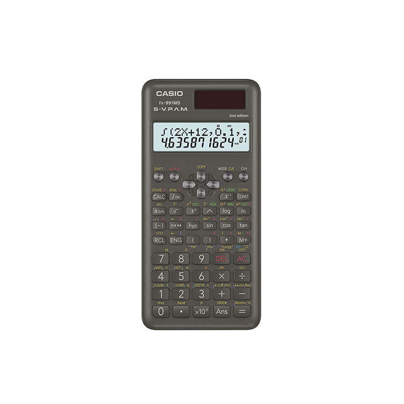 CALCULADORA CIENTIFICA CASIO FX991MS-2 10+2DIG 401 FUNC 2LINEAS