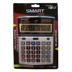 CALCULADORA ESCRITORIO 12DIG MEDIANA SOLAR/PILAS BUSINESS BLT