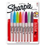 MARCADOR PERMANENTE FINO FASHION CON 8 SHARPIE