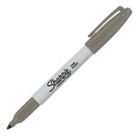 MARCADOR PERMANENTE FINO GRIS SINGLE