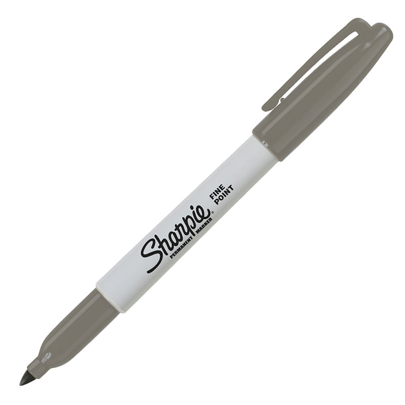 MARCADOR PERMANENTE FINO GRIS SINGLE