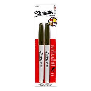 Marcador Permanente Fino Negro Con 2 Sharpie 1805620