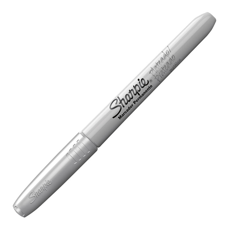 MARCADOR PERMANENTE FINO PLATA SHARPIE